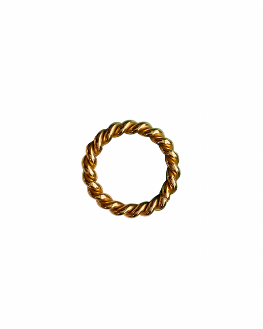 STERLING ROPE RING